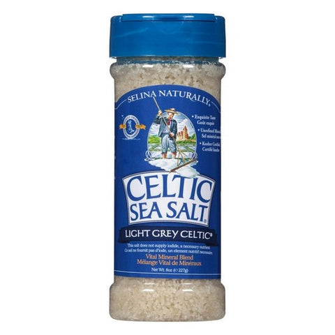 Celtic Sea Salt, Light Grey Coarse Salt Shaker, 8 Oz