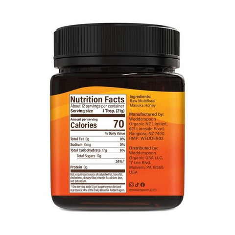 Wedderspoon, Raw Manuka Honey Kfactor 12, 8.8 Oz