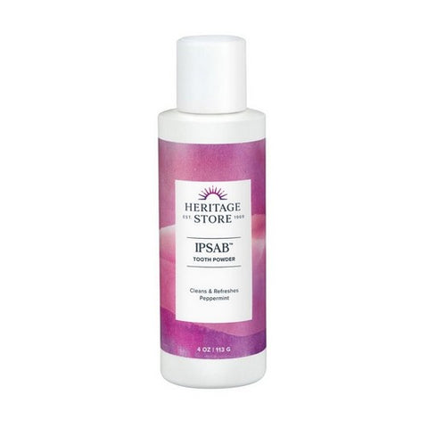 Heritage Store, Ipsab Tooth Powder Peppermint, 4 Oz