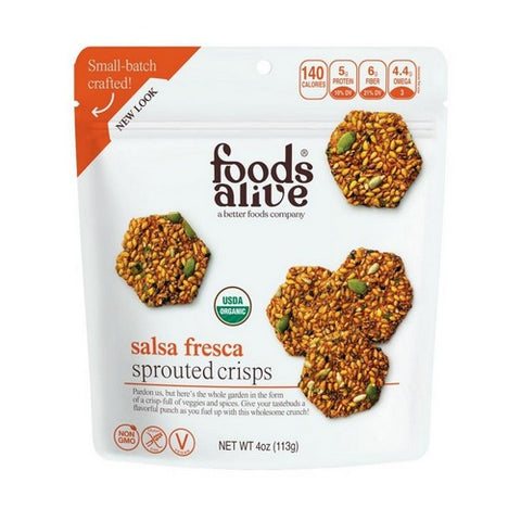 Foods Alive, Mexican Harvest Flax Crackers, 4 Oz