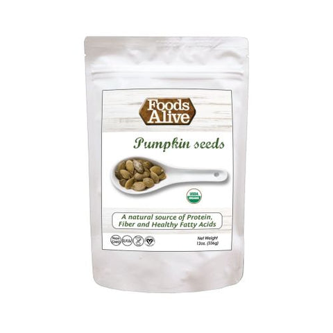 Foods Alive, Organic Pumpkin Seeds, 12 Oz