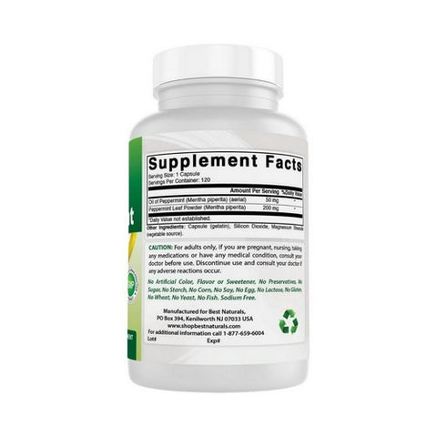Best Naturals, Peppermint Oil, 250 mg, 120 Caps