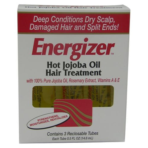 Hobe Labs, Energizer Hot Jojoba Oil Hair Treatment, 3 x 0.5 Oz Tubes
