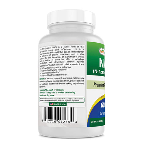 Best Naturals, NAC, 600 mg, 250 Caps