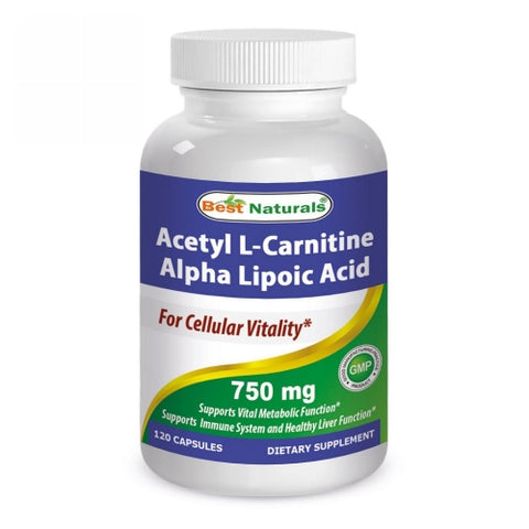 Best Naturals, ALA ALC, 750 mg, 120 Caps