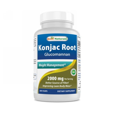 Best Naturals, Konjac Root, 2000 mg, 180 Caps