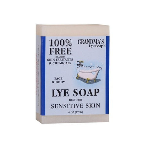 Grandmas Pure & Natural, Pure Lye Bar Soap, 6 Oz