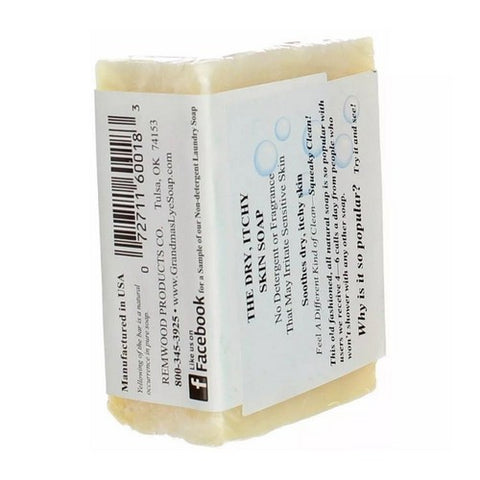 Grandmas Pure & Natural, Pure Lye Bar Soap, 6 Oz