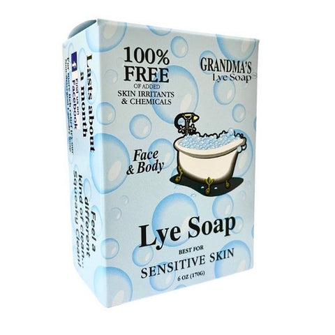 Grandmas Pure & Natural, Pure Lye Bar Soap, 6 Oz