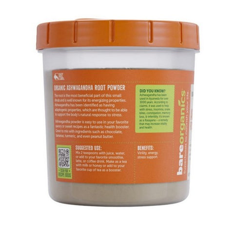 Bare Organics, Ashwagandha Root, 8 Oz