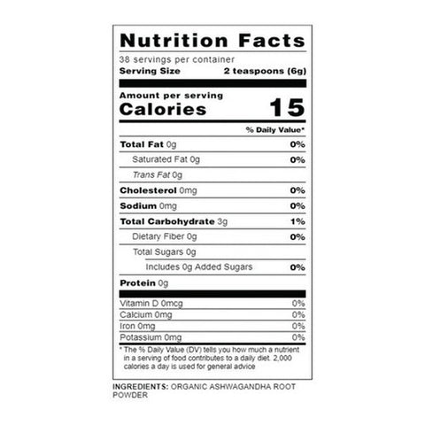 Bare Organics, Ashwagandha Root, 8 Oz