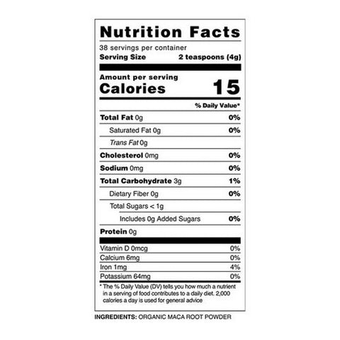 Bare Organics, Organic Maca Powder, 8 Oz