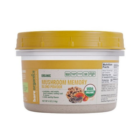 Bare Organics, Organic Mushroom Immune Blend, 4 Oz