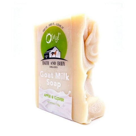 O MY!, Goat Milk Soap Bar, Apple Clover 6 Oz