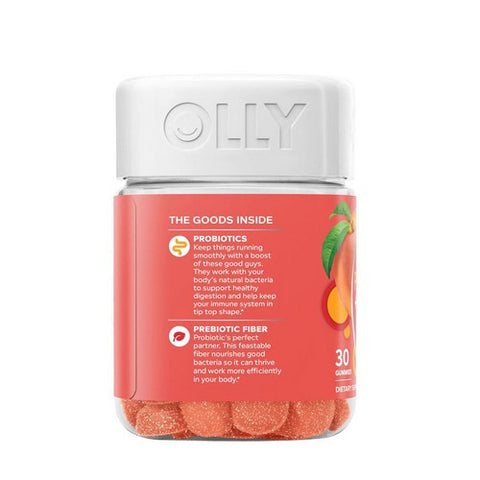Olly, Probiotic + Prebiotic Peach, 30 Count