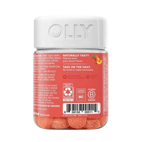 Olly, Probiotic + Prebiotic Peach, 30 Count