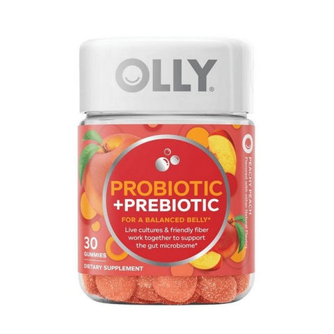 Olly, Probiotic + Prebiotic Peach, 30 Count