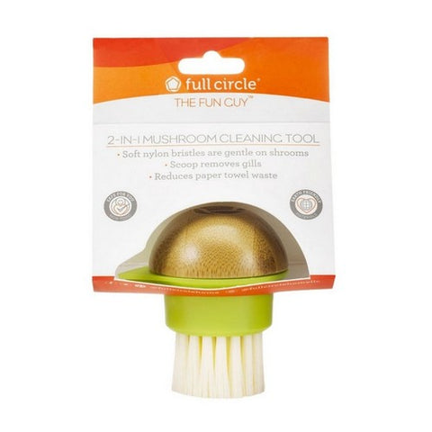 Full Circle Home, The Fun Guy 2 in 1 Mushroom Cleaning Tool, 1 Count