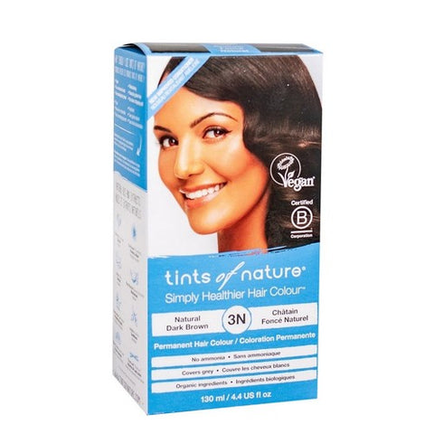 Tints of Nature, Permanent Hair Color, 3N Natural Dark Brown 4.4 Oz