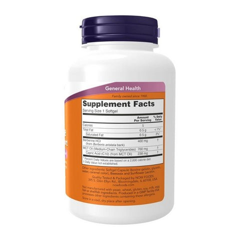 Now Foods, Berberine Glucose Support, 90 Softgels