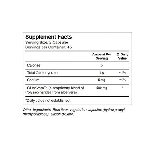 Trace Minerals, Earth's Pure GlucoVera, 90 Caps