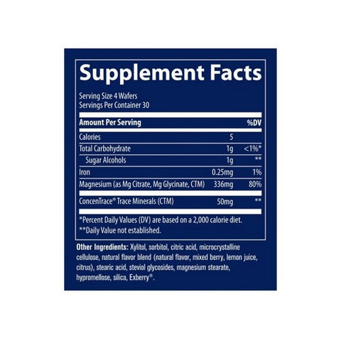 Trace Minerals, Magnesium Chewable Raspberry Lemon, 120 Count