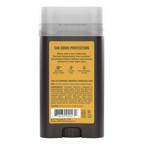 Every Man Jack, Sandalwood Men's Deodorant Aluminum Free, 3 oz