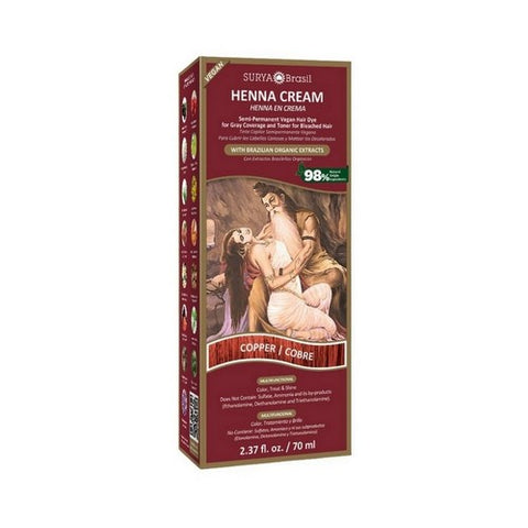 Surya Brasil, Henna Cream Copper, 2.37 Oz