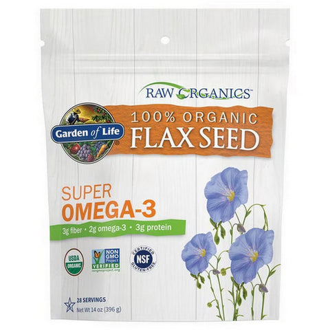 Garden of Life, Organic Raw Flax Seed, 396 Grams
