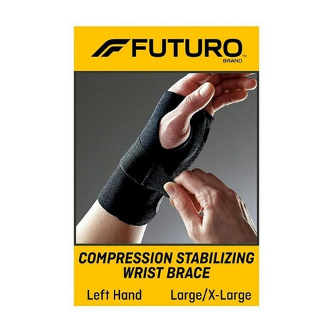 Futuro, Compression Stabilizing Wrist Brace Left Moderate Support, 1 Each