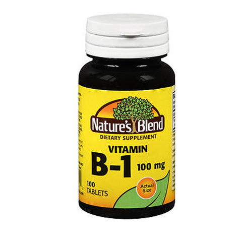 Nature's Blend, Vitamin B1 Tablets, 100 mg, 100 Tabs