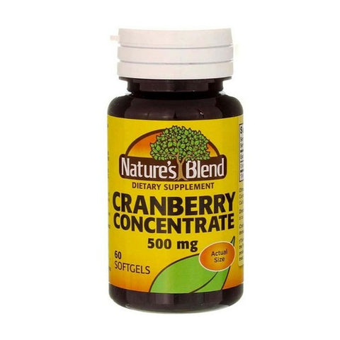 Nature's Blend, Nature's Blend Cranberry Concentrate Softgels, 500 mg, Count of 1