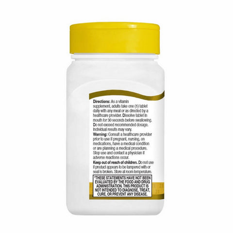 21st Century, 21st Century B-12 Tablets Sublingual, 2500 mcg, 110 Tabs