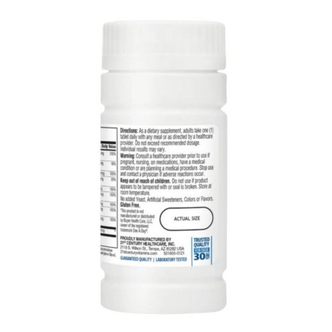 21st Century, Men's Health One Daily Multivitamin Multimineral Supplement, 100 Tabs