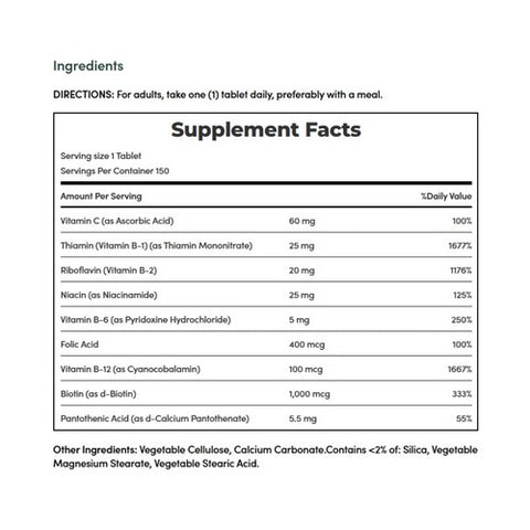 Sundown Naturals, N/B SUPER B+VIT C CAPL     150, 150 Tabs