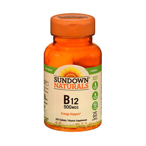 Sundown Naturals, Vitamin B12, 500 mcg, 200 Tabs