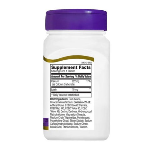 21st Century, 21st Century Lutein Tablets, 60 Tabs
