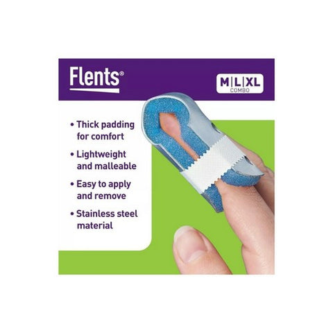 Flents, Two-Sided Finger Splint Medium, 1 Each