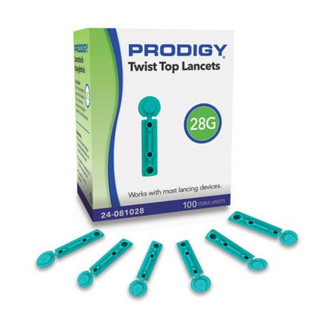 Lancet, Prodigy Twist Top 28G Lancet Sterile, 100 Each