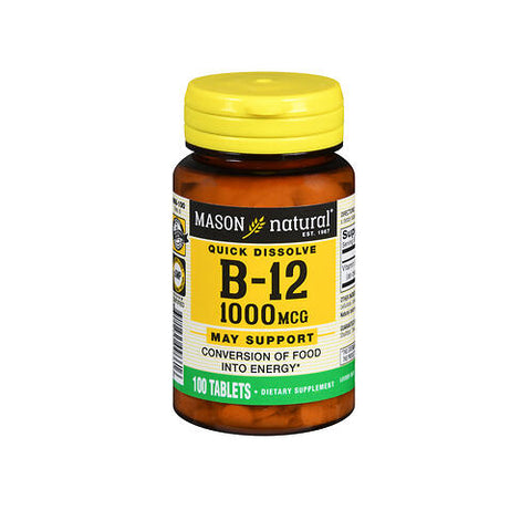 Mason, Natural Vitamin B-12, 1000 Mcg, 100 Tabs