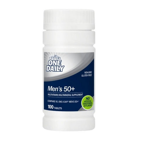 21st Century, 21st Century One Daily Men's 50+ Multivitamin Multimineral, 100 Tabs