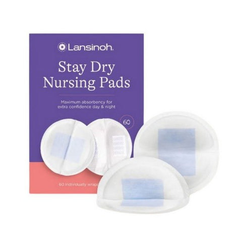 Lansinoh Laboratories, Lansinoh Stay Dry Nursing Pads Medium, 60 Each