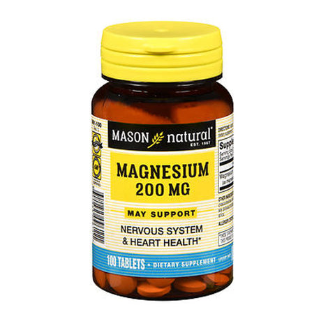 Mason, Natural Magnesium Tablets, 100 Tabs