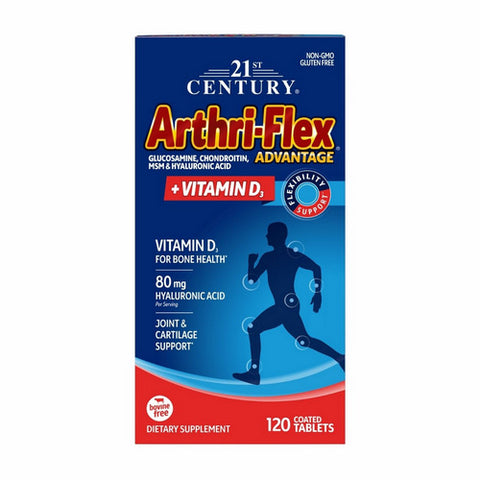 21st Century, Arthri-Flex Advantage + Vitamin D3 Supplement Tablets, 120 Tabs
