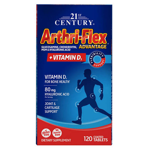 21st Century, Arthri-Flex Advantage + Vitamin D3 Supplement Tablets, 120 Tabs
