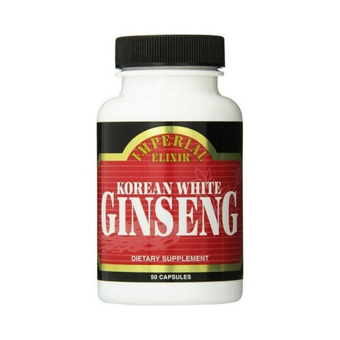 Imperial Elixir / Ginseng Company, Korean White Ginseng, WHITE, 50 CAP