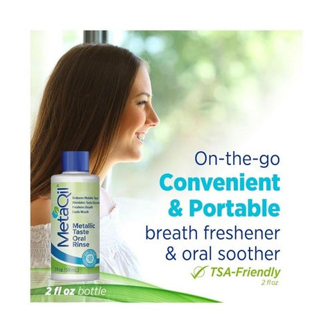 MetaQil, Oral Rinse For Metallic Taste Travel Size, 2 Oz