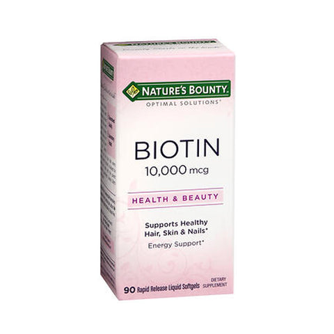 Nature's Bounty, Biotin, 10000 mcg, 90 Caps