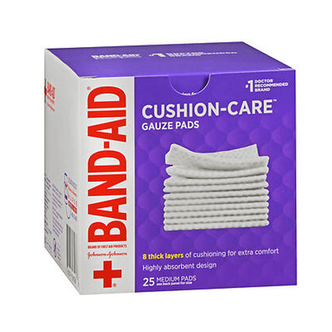 Band-Aid, Gauze Pads Medium, 25 Each