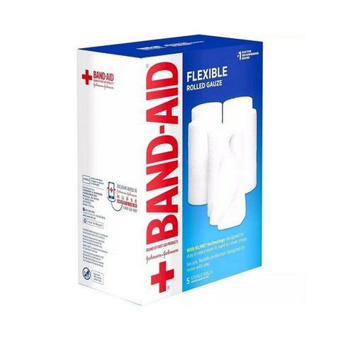 Band-Aid, Rolled Gauze Large, 5 Each